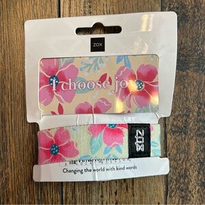 NWT ZOX I Choose Joy Bracelet Affirmation